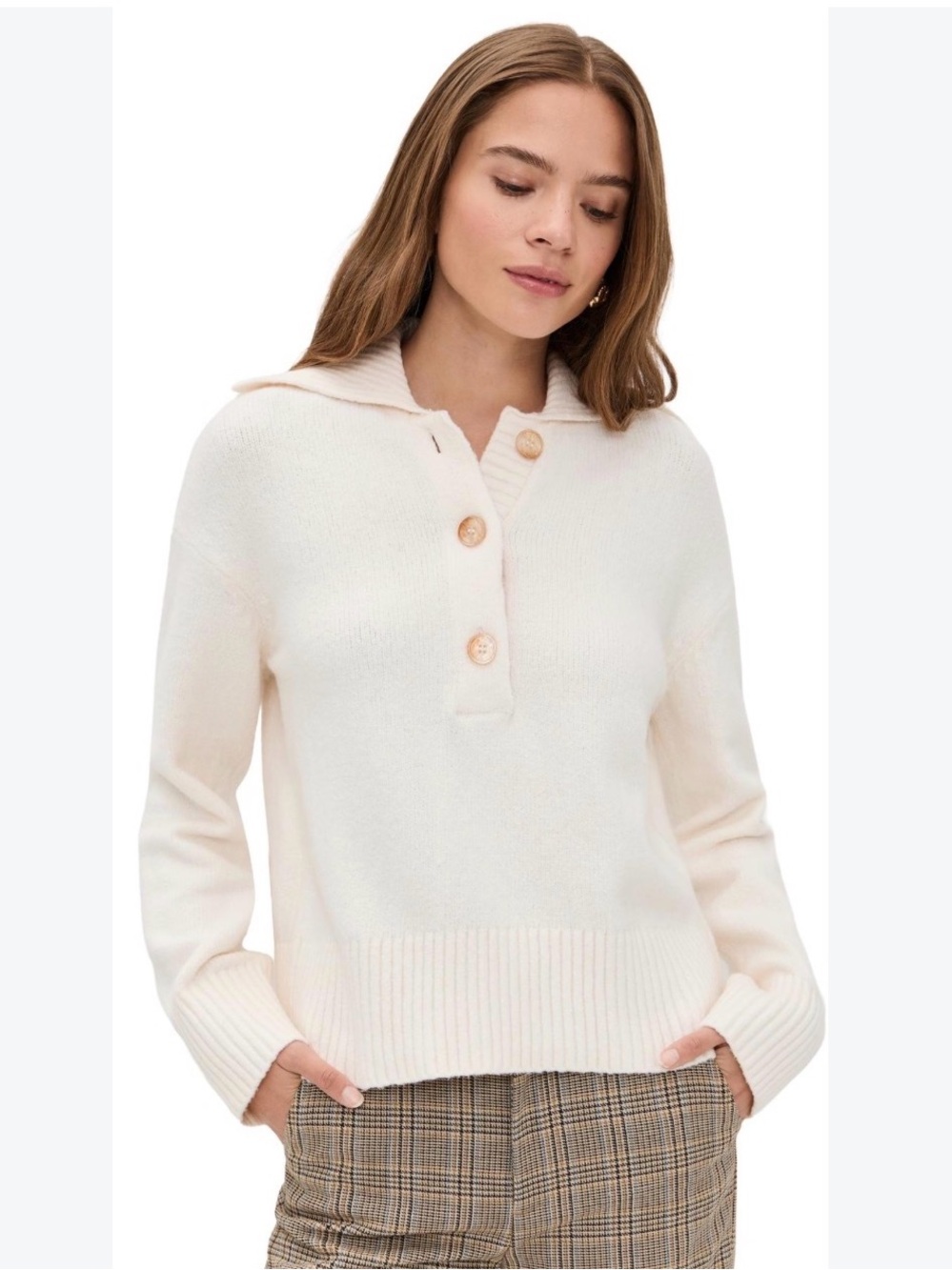 Free People
Women's White Trading Up Polo